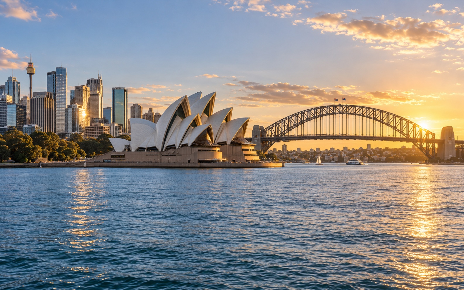 Sydney harbour and city skyline